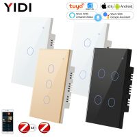 2 3 Way ZigBee 3.0 Tuya Smart Life Remote Light Switch Wall Touch with no Neutral Israel USA US Brazil 1 2 3 4 Gang Alexa Google Ratchets Sockets