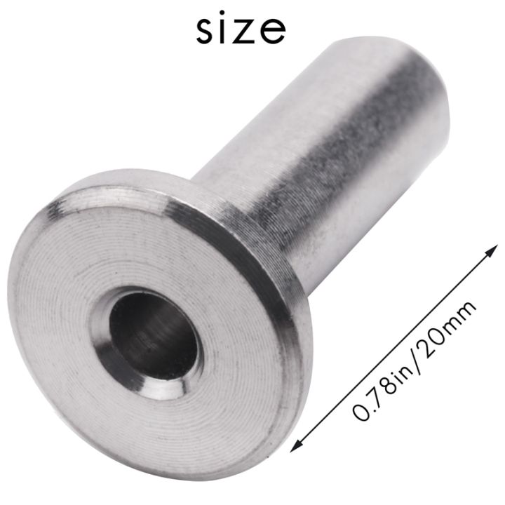 40-pack-t316-stainless-steel-protector-sleeves-for-1-8-inch-wire-rope-cable-railing-diy-balustrade-with-1pc-drill-bit