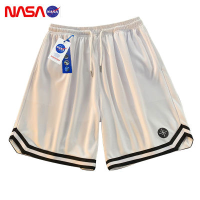 NASA กางเกงขาสั้นผู้ชาย 2023 กางเกงบาสเก็ตบอลยืดบางสำหรับฤดูร้อนกางเกงกีฬาห้าส่วนลำลองสไตล์อเมริกัน