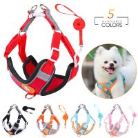 TEXReflective Dog Harness No Pull Cute Pet Soft Walking Leash Set Adjustable Dogs Harnesses Vest Chihuahua For Small Medium Dogs