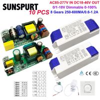 10 0-10V Dimmable LED driver 5-40W Lighting Transformer Constant Current 18-46V 300mA 450mA 600mA 900mA 1200mA Lamp Power Supply Electrical Circuitry