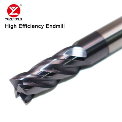 CNC Solid Carbide Milling Cutter 4Flutes Endmill พร้อมการเคลือบ Unquel Flute Chip Lead ต่างๆสําหรับการประมวลผลที่มีประสิทธิภาพสําหรับเหล็ก