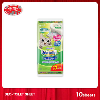 [MANOON] UNICHARM Deo Toilet Sheet เดโอ ทอยเล็ท ชีท 10 แผ่น