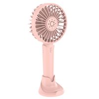 Mini Handheld Fan Portable Rechargeable Battery Cooling Desktop With Base 3 Modes For Home Office Travel Outdoor No Battery#p4