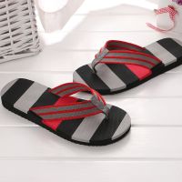 2023 Summer Men Slippers EVA Striped Flip Flops Beach Sandals Non-slip Slippers Indoor &amp; Outdoor Shoes Pantuflas Size 40-44 House Slippers