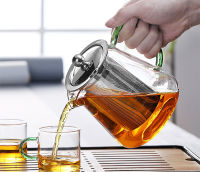 Colorful Heat-resistant glass Teapot 550ml With filter,tea pot Can be heated directly on fire Strainer Heat Coffee Pot Kettle