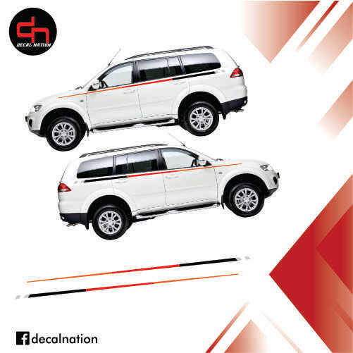 Mitsubishi Montero sport Weatherproof Car Decals Cut Out Vinyl Sticker