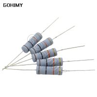 10PCS Carbon Film Resistor 5 5W 1R 1M 2.2R 10R 22R 47R 51R 100R 150R 470R 1K 4.7K 10K 47K 10 47 51 100 150 Ohm 5W Resistance