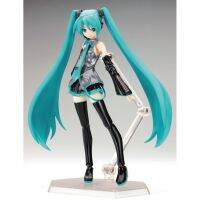 2023Figma 014# Hatsune Miku นักร้องเสมือนจริง ต้นหอม MIKU ข้อต่อสามารถเคลื่อนย้ายได้ โมเดลทำมือ