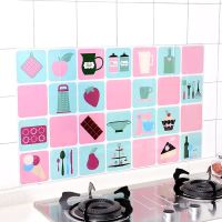 Kitchen Oil Proof Waterproof Sticker / Self-adhesive Heat Resistant Kitchen Back splash Tile Sticker / DIY Foil Paper Art Wall Sticker /high temperature aluminum foil paper