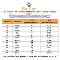 15มิลลิเมตรโลหะโซ่สุนัขสแตนเลสโซ่ปลอกคอสัตว์เลี้ยงเค้นคอหยิกสร้อยคอกลางแจ้งการฝึกอบรมที่แข็งแกร่งสำหรับสุนัขขนาดใหญ่ขนาดกลางขนาดใหญ่