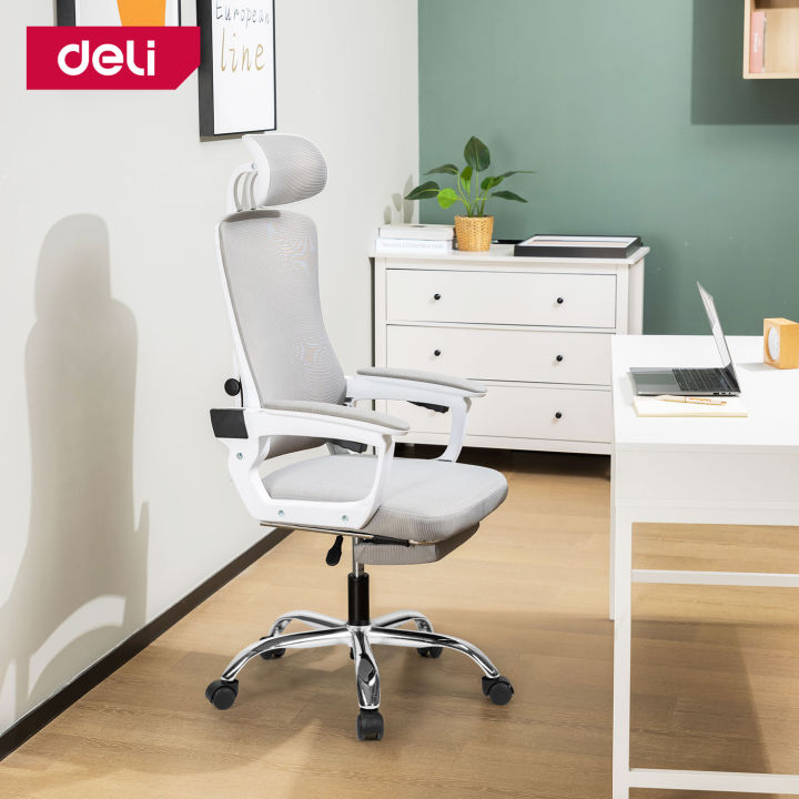 deli-เก้าอี้สุขภาพ-เก้าอี้สำนักงาน-เก้าอี้ออฟฟิศ-เก้าอี้ทำงาน-เก้าอี้คอมพิวเตอร์-รับน้ำหนักได้-150kg-มีล้อเลื่อน-ปรับนอนได้-ergonomic-chair