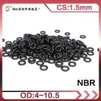 50 Buah/Lot Nitril Karet O-ring Hitam NBR Penyegelan CS1.5mm OD4/4.5/5/5.5/6/6.5/7/7.5/8/8.5/9/9.5/10/10.5 Cincin Gasket Segel O-ring