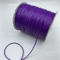 0.5mm 0.8mm 1mm 1.5mm 2mm Purple Waxed Cotton Cord Waxed Thread Cord String Strap Necklace Rope For Jewelry Making