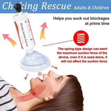 LifeVac Choking Rescue Device for Kids and Adults | Portable Airway Assist  & First Aid Choking Device | Yellow Travel Kit