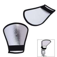 Universal 2-in-1 Flash Diffuser Soft Photo Flash Light SilverWhite Reflector Photography Accessories