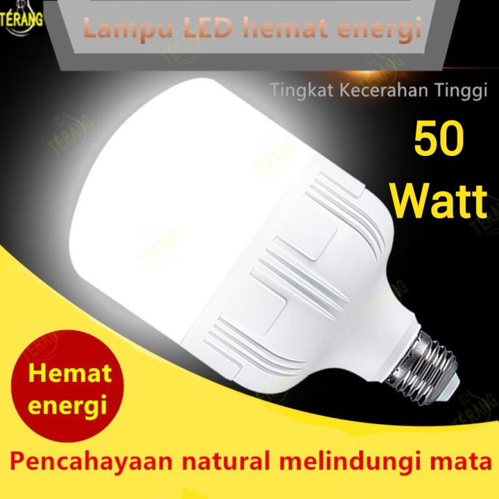 Lampu Led Bulb 50 Watt Jumbo Super Terang Bohlam Led Rumah Super Terang