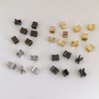 ☍ 10pcs Metal Zipper Head Sliders Retainer Insertion Pin Zipper Top Stop Accessory Plug Zipper Repair Kit for Coat Jacket 3 5 8