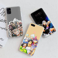 อ่อนนุ่ม ซิลิโคน เคสโทรศัพท์ หรับ Samsung M02S F02S A02S A12 A02 M02 A51 A72 A21S Ultra A42 10 A52S A32 A52 A22 A11 A01 Note 20 A71 Plus Lite ปก โปร่งใส TPU To-35 Black Clover