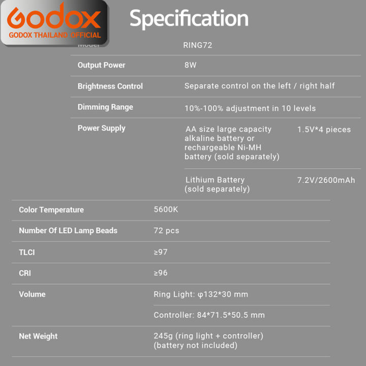 godox-led-ring72-macro-ring-light-8w-5600k-ไฟถ่ายสินค้า-ไฟมาโคร-รับประกันศูนย์-godox-thailand-3ปี