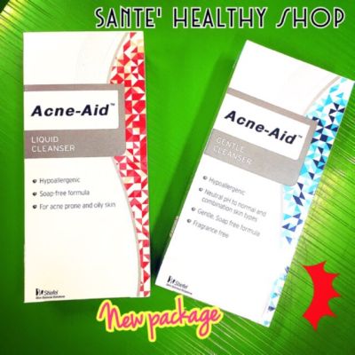 💦 Acne-Aid แอคเน่-เอด (สีแดง และ สีฟ้า) acneaid acne aid 100 มล