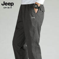 JEEP SPIRIT ผู้ชายเสื้อกางเกงกันเปื้อนกันน้ำยืดหยุ่น Multi-Pocket ทหารกางเกงสำหรับผู้ชายกลางแจ้งกางเกงจ๊อกกิ้งผู้ชายยุทธวิธีกางเกง