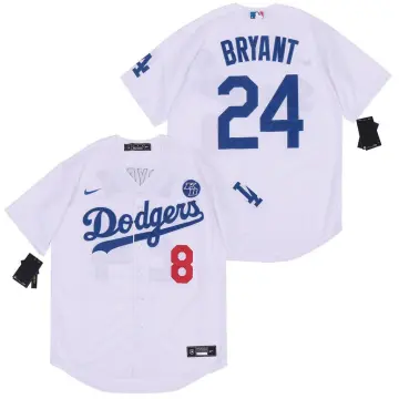 Kobe Bryant Los Angeles Dodgers #8 Front #24 Back KB patch white