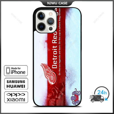 Detroit Red Wings Phone Case for iPhone 14 Pro Max / iPhone 13 Pro Max / iPhone 12 Pro Max / XS Max / Samsung Galaxy Note 10 Plus / S22 Ultra / S21 Plus Anti-fall Protective Case Cover