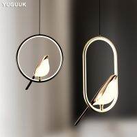 Nordic Creative Magpie Pendant Lights Light Luxury Postmodern Personality Hanging Lamp Study Bedroom Bedside Led Chandelier