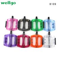 (TSQIU)Wellgo MTP ที่เหยียบวุ้นสี B109P,B223P แป้นจักรยานเปลวไฟที่ตายแล้ว Onderdil Sepeda Gunung ข้อเท้ากันลื่น