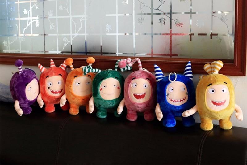 Details about   7Pcs 7'' Oddbods Plush Doll Newt Fuse Slick Bubbles Zee Pogo Jeff Kids Toys Gift 