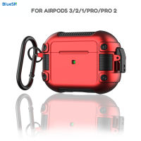 BLUESN หรูหราหูฟัง Case สำหรับ AirPods 3 2 1 Pro เดิมฝาครอบป้องกันด้วย C Arabiner สำหรับ AirPods Pro 2ค่าใช้จ่ายกล่องกันกระแทกปก