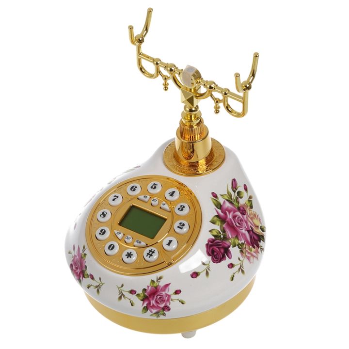 retro-vintage-antique-style-floral-ceramic-home-decor-desk-telephone-phone