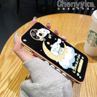 เคส Chenyyyka สำหรับ Xiaomi MI POCO F2 Pro Redmi K30 Pro Zoom เคสการ์ตูนน่ารัก Cinnamoroll อินเทรนด์เคสมือถือชุบขอบสี่เหลี่ยมเคสซิลิโคนนิ่มฝาปิดเลนส์เต็มรูปแบบป้องกันกล้องกันกระแทก