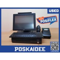 POSชุดคิดเงินร้านมินิมาร์ท posiflex พร้อมหน้าจอ ด้านหลังมือสอง