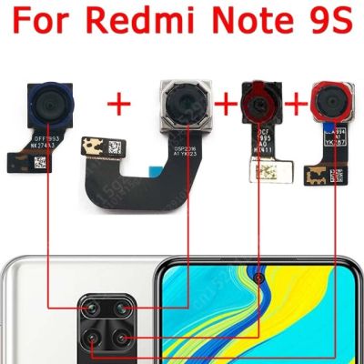 【❉HOT SALE❉】 anlei3 กล้องหน้าหลังด้านหลังสำหรับ Xiaomi Redmi Note 9 S Note9s 9 S โมดูลกล้องเซลฟี่ด้านหน้าด้านหน้าโมดูลอะไหล่ที่ยืดหยุ่น