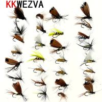 KKWEZVA 30pcs Fishing Lure Butter fly Insects different Style Salmon Flies Trout Single Dry Fly Fishing Lures Fishing Tackle Accessories