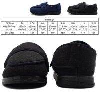 available Mens Extra Wide Width Plush Lined Slippers - Arthritis Edema Diabetic Footwear