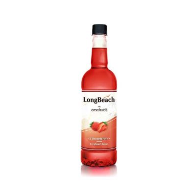 สินค้ามาใหม่! ลองบีช ไซรัป กลิ่นสตรอว์เบอร์รี 740 มล. LongBeach Strawberry Flavoured Syrup 740 ml ล็อตใหม่มาล่าสุด สินค้าสด มีเก็บเงินปลายทาง