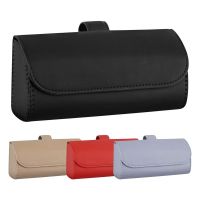 Car Glasses Sunglasses Holder Clip Leather Eyeglasses Interior Sunglass Storage Organize