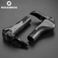 ROCKBROS MTB มือจับจักรยานแตร Shofar ด้ามจับที่จับขี่จักรยานกันกระแทกกันฝุ่นปลอกแฮนด์จับจักรยานยางล็อกแบบทวิภาคี