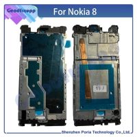 สำหรับ Nokia 8 Ta-1004 Ta-1012 Ta-1052เคสมีเดียเฟรมด้านหน้ากรอบภาพ Lcd เฟรมด้านหน้าส่วนค้ำยันหน้าจอ