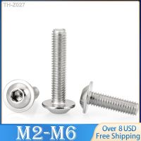 50pc M2 M2.5 M3 M4 M5 M6 ISO7380.2 304 Stainless Steel Hex Hexagon Socket Round Button Flange Head With Washer Collar Screw Bolt