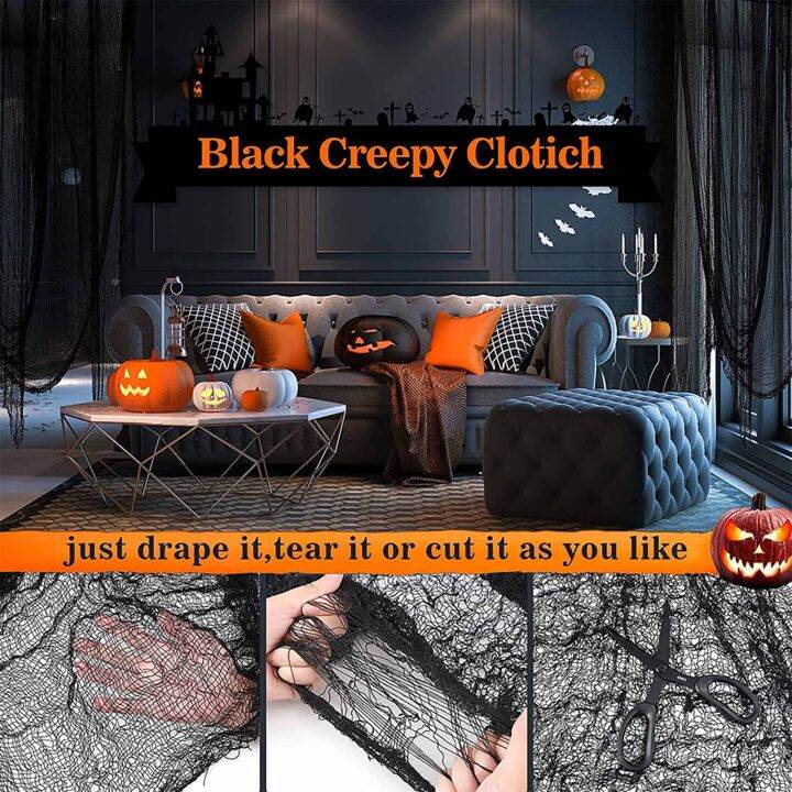 halloween-black-roving-gauze-halloween-diy-decorative-gauze-for-halloween-scary-scene-props