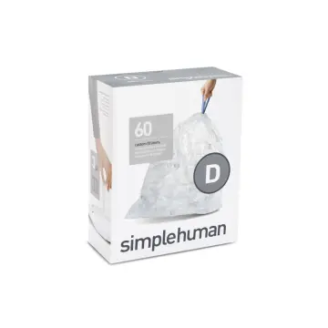 Simplehuman Code V Custom Fit Recycling Can Liners, 4.2-4.8 Gallon - 60 count