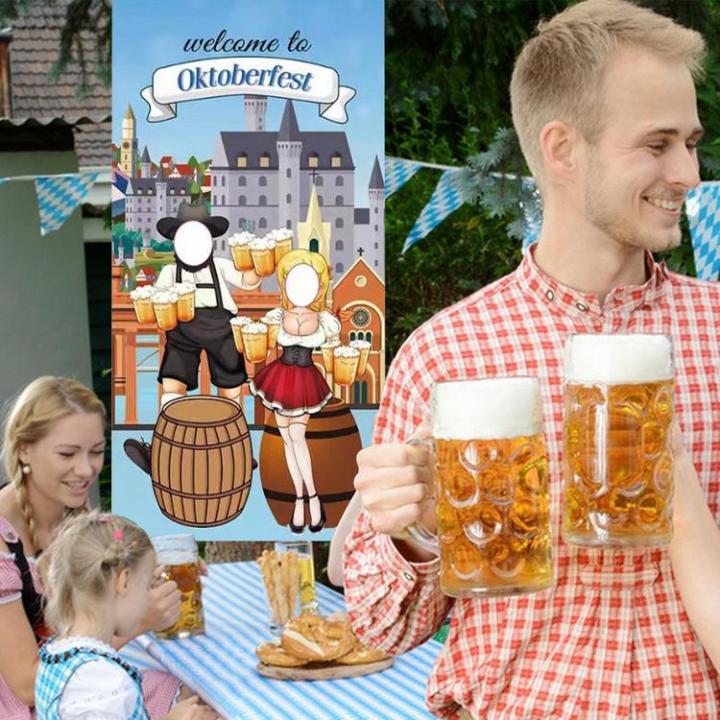 Oktoberfest Decorations 6 X 3.3ft Photo Door Props Backdrop Banner ...