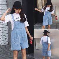 CODsack1juy6 ?denim short jumpsuit เอี๊ยมยีนส์สไตล์เกาหลี FA199