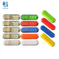 ELEONE แบบพกพาขนาดเล็กไฟ Led 3ดวงแบบ USB สำหรับตั้งแคมป์โคมไฟดิสก์รูปตัวยูโคมไฟอ่านหนังสือไฟ Led ไฟกลางคืน USB สำหรับกลางคืน