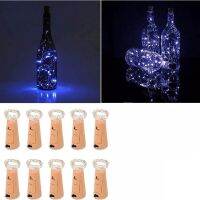 ☈ 10 Pack Wine Bottle Lights Fairy Lights String Battery Operated Silver Wire Light for Party Christmas Wedding Center or Table