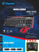 [ส่งเร็วพิเศษ!] Razeak คีย์บอร์ด+เม้าส์ keyboard+mouse KMC-8143 (FREEแผ่นรองเมาส์ NP-001)